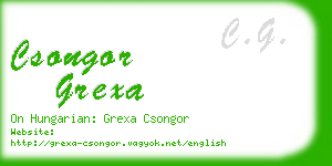 csongor grexa business card